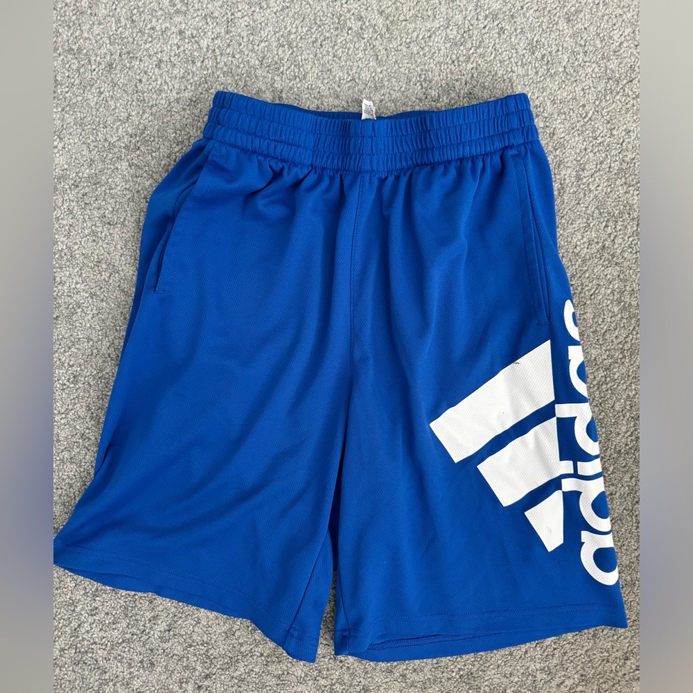 Adidas, blue boys short size large